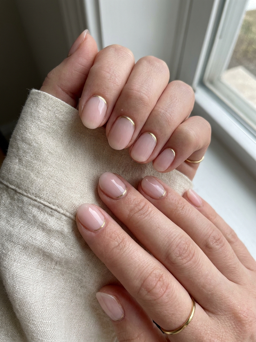 Fine Gold Cuticle Lines